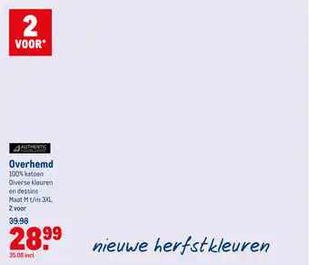 Makro Overhemd aanbieding