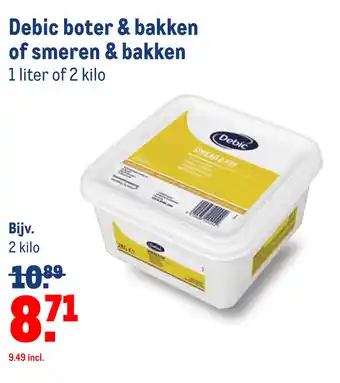 Makro Debic boter & bakken of smeren & bakken aanbieding