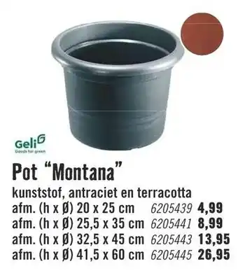 Hornbach Geli Pot Montana 20*25cm aanbieding