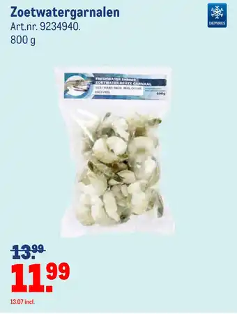 Makro Zoetwatergarnalen aanbieding