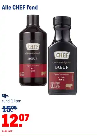 Makro Alle CHEF fond aanbieding