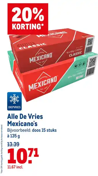 Makro Alle De Vries Mexicano's aanbieding