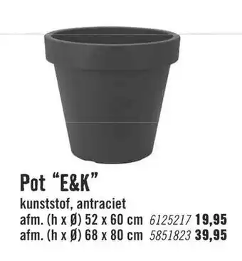 Hornbach Pot E&K 52*60cm aanbieding