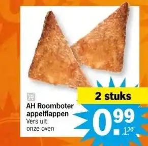 Albert Heijn Va ah roomboter appelflappen vers uit onze oven aanbieding