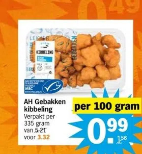 Albert Heijn Ah gebakken kibbeling aanbieding