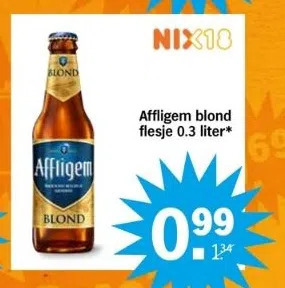 Albert Heijn Affligem blond flesje 0.3 liter* aanbieding