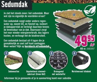 Hornbach Sedumdak aanbieding