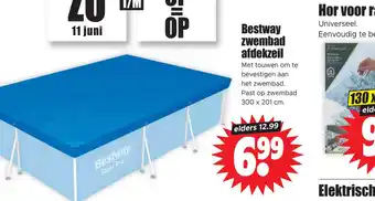 Dirk Bestway zwembad afdekzeil aanbieding