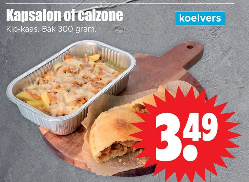 Dirk Kapsalon of calzone aanbieding