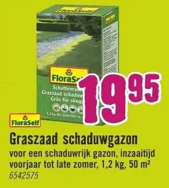 Hornbach FloraSelf Graszaad schaduwgazon 1.2kg aanbieding