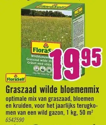 Hornbach FloraSelf Graszaad wilde bloemenmix 1kg aanbieding