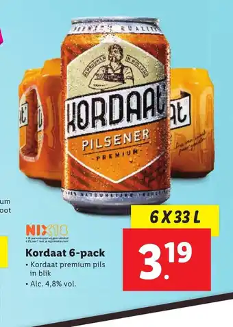 Lidl Kordaat 6-pack aanbieding