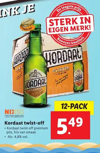 Lidl Kordaat twist-off 12-PACK aanbieding