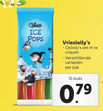 Lidl Vrieslolly's 12 stuks aanbieding