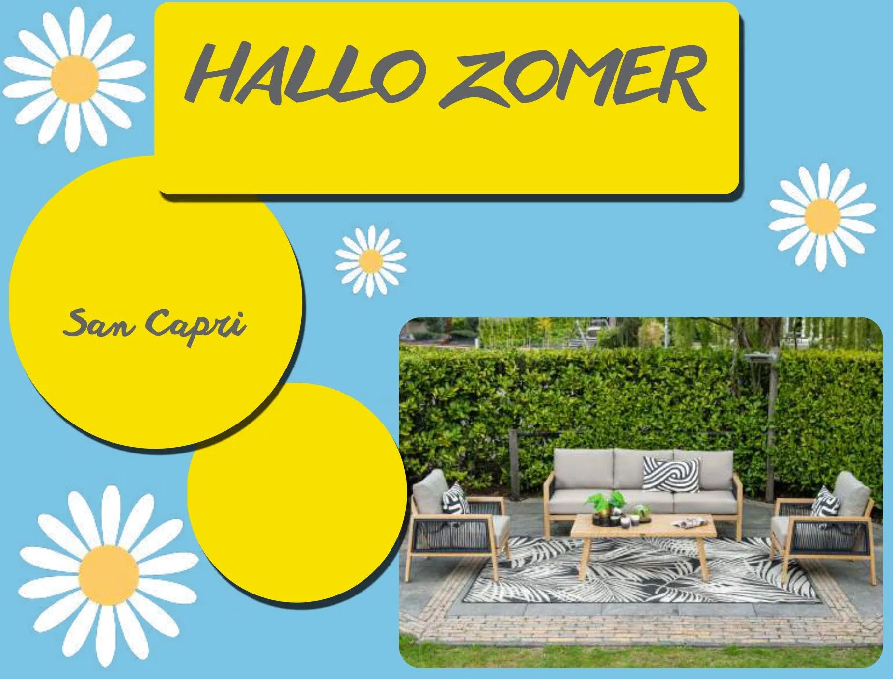 Tuinmeubelland Bij aankoop van een san capri loungeset aanbieding