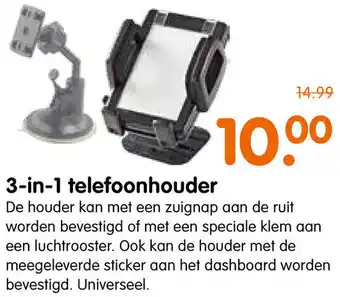 Plentyparts 3-in-1 telefoonhouder aanbieding