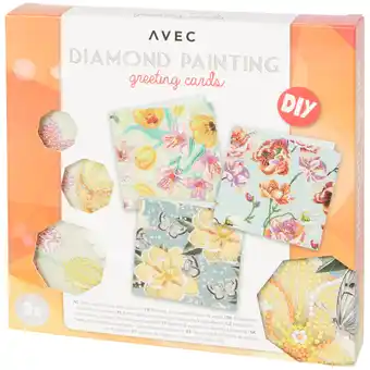 Action Avec diamond painting wenskaarten aanbieding