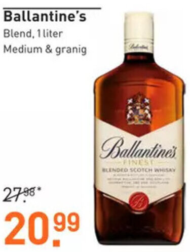 Gall & Gall Ballantine's Blend, 1 liter aanbieding