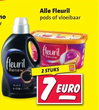 Nettorama Alle Fleuril pods of vloeibaar 2 STUKS aanbieding