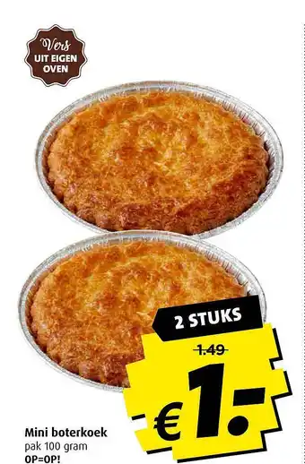 Boni Mini Boterkoek aanbieding