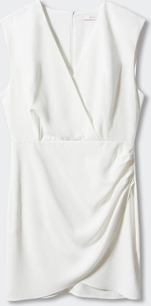 Bol.com Mango jurk jurk met gedrapeerd detail 47028630 01 dames maat - l aanbieding