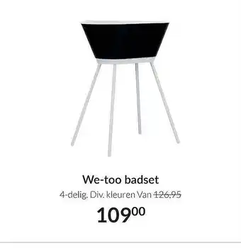 Babypark We-Too Badset 4-Delig aanbieding