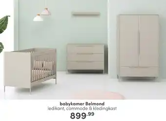 Baby & Tiener babykamer Belmond ledikant, commode & kledingkast aanbieding