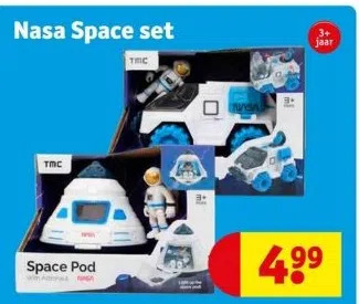 Kruidvat Nasa space set aanbieding