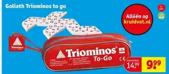 Kruidvat Goliath triominos to go aanbieding