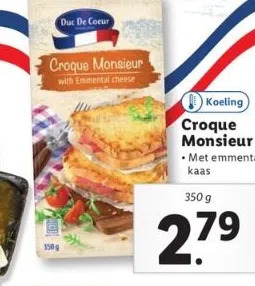 Lidl Croque monsieur aanbieding