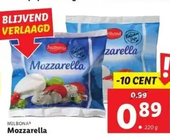 Lidl Mozzarella aanbieding