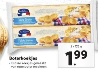 Lidl Boterkoekjes aanbieding