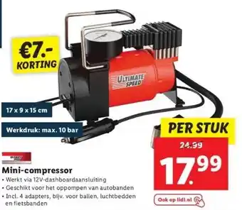 Lidl Mini-compressor aanbieding
