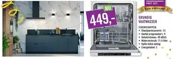 Keukendepot Grundig Vaatwasser aanbieding