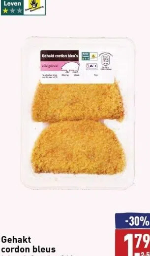 ALDI Gehakt cordon bleus aanbieding