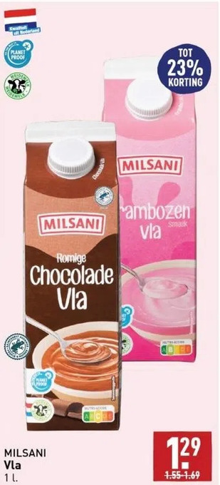 ALDI Milsani vla aanbieding