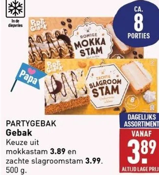 ALDI Partygebak gebak aanbieding