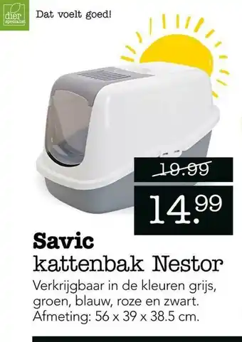 Dierspecialist Savic Kattenbak Nestor aanbieding