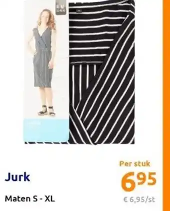 Action Jurk Maten S-XL aanbieding