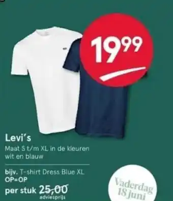 Etos Levi's T-shirt Dress Blue XL OP=OP aanbieding