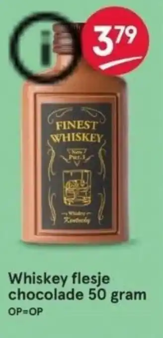 Etos Whiskey flesje chocolade 50 gram aanbieding