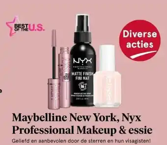 Etos Maybelline New York, Nyx Professional Makeup & essie aanbieding