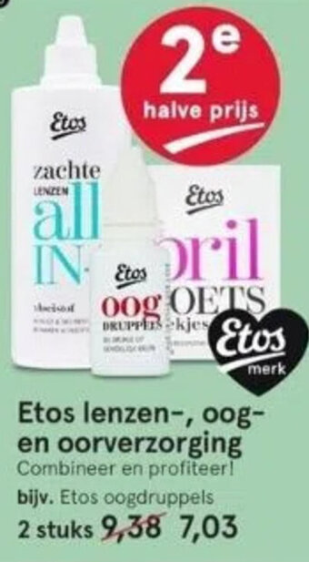 Etos Etos oogdruppels aanbieding