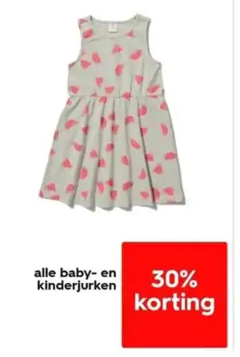 HEMA alle baby- en kinderjurken aanbieding