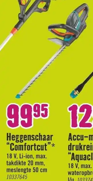 Hornbach Gardena Heggenschaar Comfortcut aanbieding