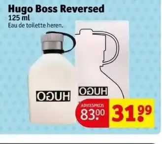 Kruidvat Hugo boss reversed aanbieding