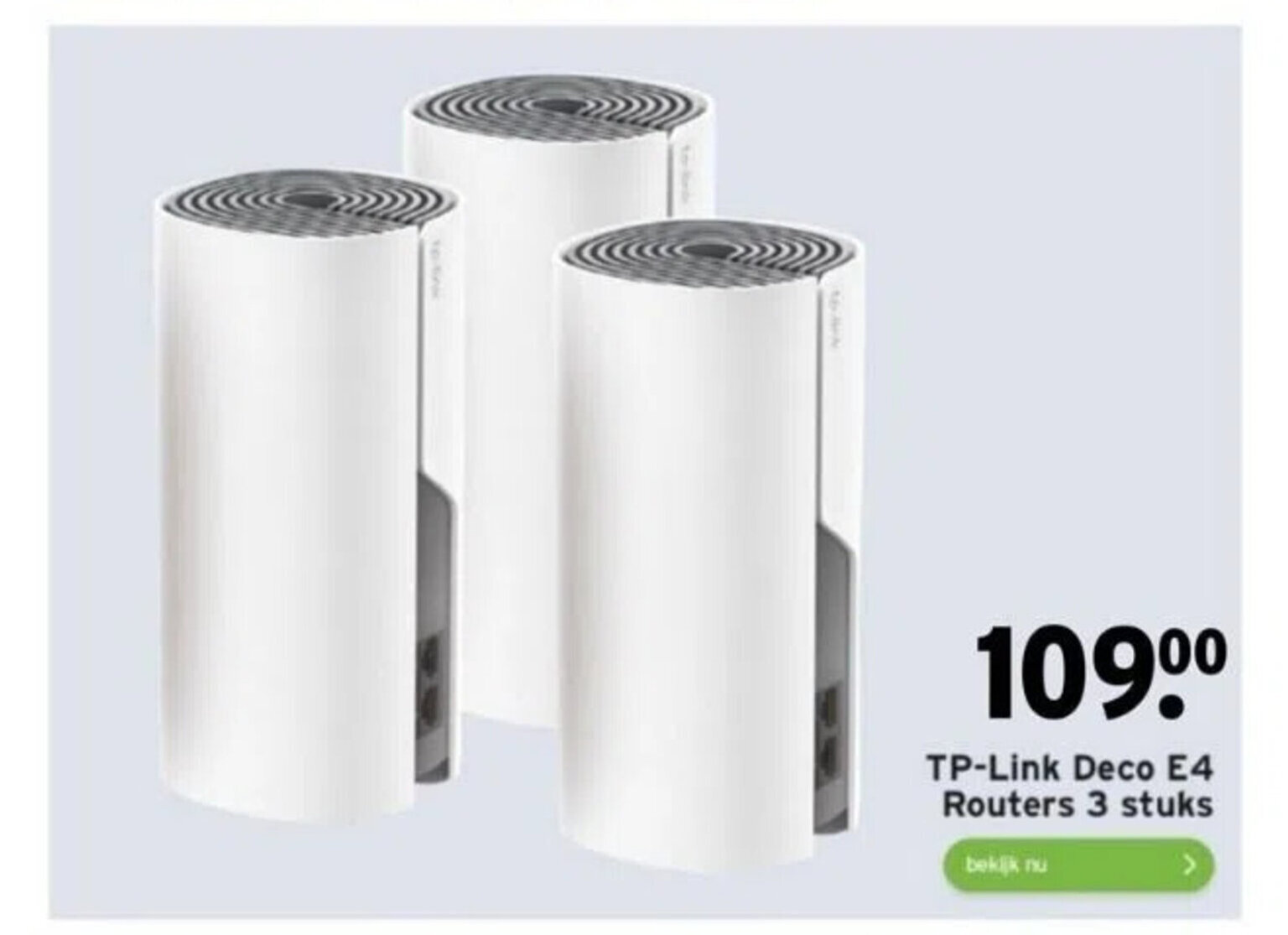 TPLink Deco E4 Routers 3 stuks aanbieding bij GAMMA