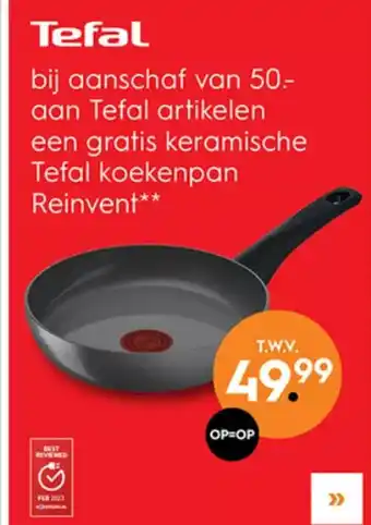 Blokker Tefal aanbieding