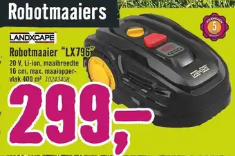 Hornbach LANDXCAPE Robotmaaier LX796 aanbieding