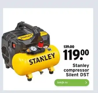 GAMMA Stanley compressor Silent DST aanbieding